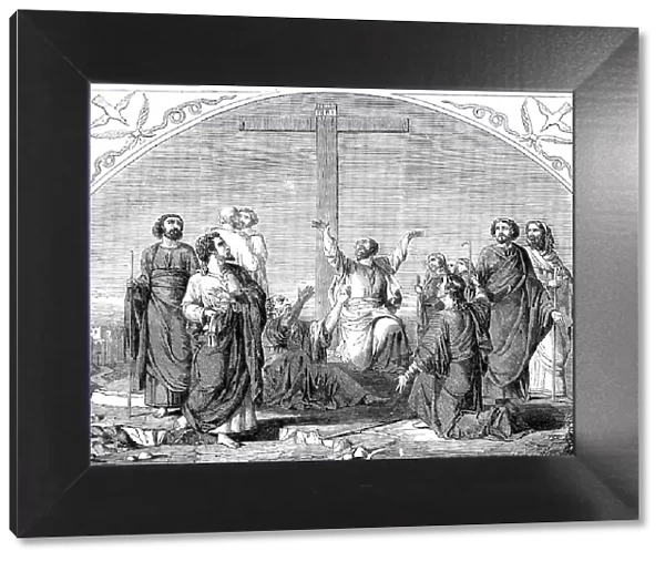 'The Separation of the Apostles' - from a picture by Charles Gleyre, 1858. Creator: Unknown. 'The Separation of the Apostles' - from a picture by Charles Gleyre, 1858. Creator: Unknown