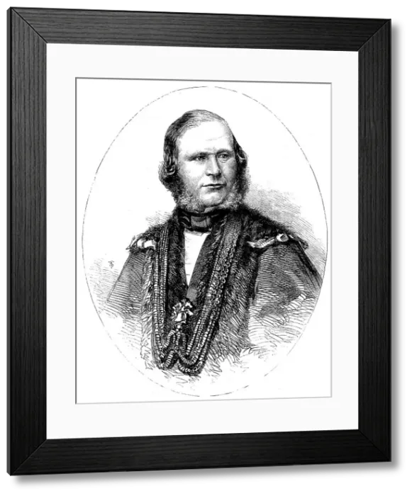 Framed Print : Alderman David Williams Wire, the Lord Mayor Elect - from a photograph by Mayall, 1858. Creator: Unknown