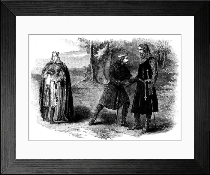 Framed Print : Scene from King John, at the Princess Theatre, 1858. Creator: Smyth. Scene from King John, at the Princess Theatre, 1858. Creator: Smyth Framed Print : Scene from King John, at the Princess Theatre, 1858. Creator: Smyth. Scene from King John, at the Princess Theatre, 1858. Creator: Smyth