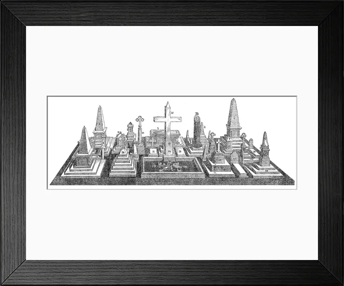 Framed Print : Models in Inkerman Stone of Monuments in the Crimea and at Scutari, presented to Her... 1858. Creator: Unknown Framed Print : Models in Inkerman Stone of Monuments in the Crimea and at Scutari, presented to Her... 1858. Creator: Unknown