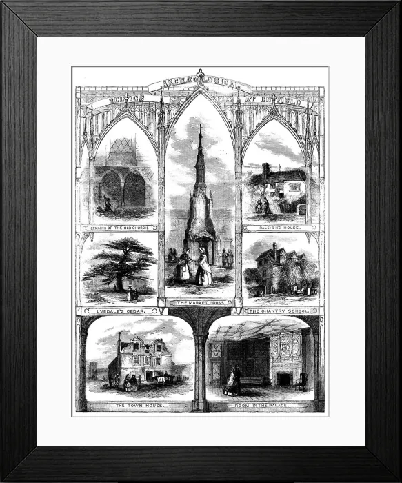 Framed Print : Archaeological Relics at Enfield, 1858. Creator: Unknown Framed Print : Archaeological Relics at Enfield, 1858. Creator: Unknown