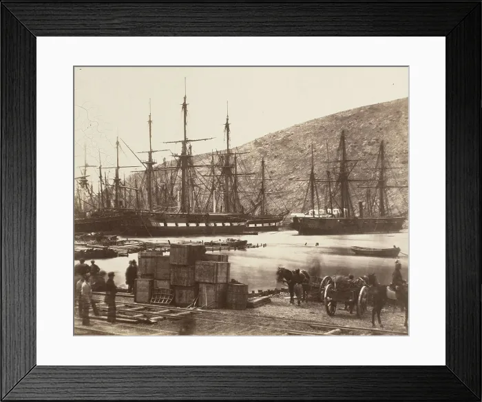 Framed Print : Head Of Harbour, Balaklava, Printed 1856. Creator: Roger Fenton Framed Print : Head Of Harbour, Balaklava, Printed 1856. Creator: Roger Fenton