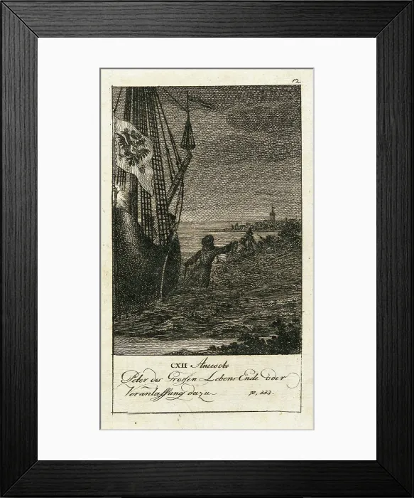 Framed Print : Original Anecdotes of Peter the Great, 1789. Creator: Daniel Nikolaus Chodowiecki Framed Print : Original Anecdotes of Peter the Great, 1789. Creator: Daniel Nikolaus Chodowiecki