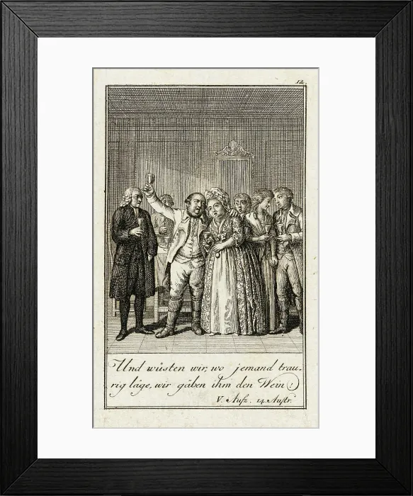 Framed Print : Iffland's Jager, 1786. Creator: Daniel Nikolaus Chodowiecki Framed Print : Iffland's Jager, 1786. Creator: Daniel Nikolaus Chodowiecki