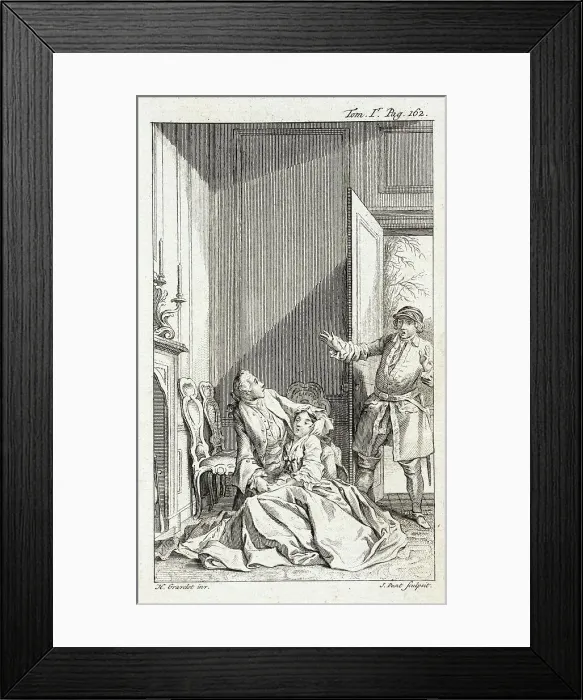 Framed Print : Illustration from Tom Jones, published 1750. Creator: Jan Punt Framed Print : Illustration from Tom Jones, published 1750. Creator: Jan Punt