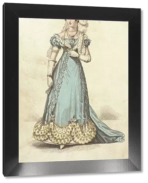 Fashion Plate (Court Dress), 1824. Creator: Unknown