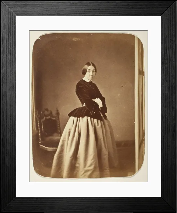 Framed Print : Portrait Of A Woman (image 1 of 3), Printed 1860s. Creator: Unknown Framed Print : Portrait Of A Woman (image 1 of 3), Printed 1860s. Creator: Unknown