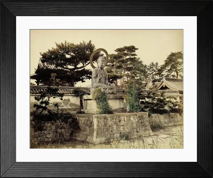 Framed Print : Bronze Image Shinkoji, 1865. Creator: Unknown Framed Print : Bronze Image Shinkoji, 1865. Creator: Unknown