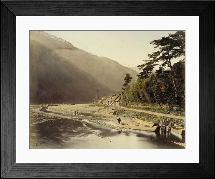 Framed Print : Arashiyama 3 Tea House, 1865. Creator: Unknown Framed Print : Arashiyama 3 Tea House, 1865. Creator: Unknown