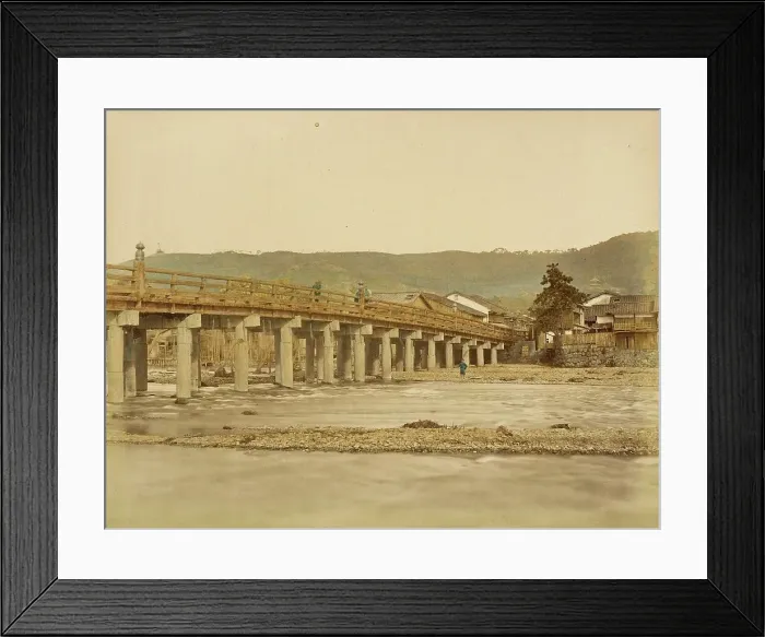 Framed Print : Gojio Bridge, 1865. Creator: Unknown Framed Print : Gojio Bridge, 1865. Creator: Unknown