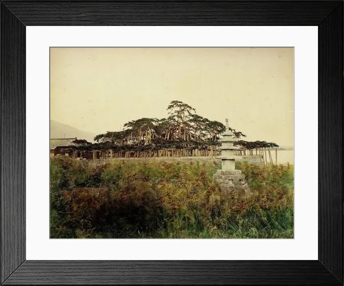 Framed Print : Biwa Lake, 1865. Creator: Unknown Framed Print : Biwa Lake, 1865. Creator: Unknown