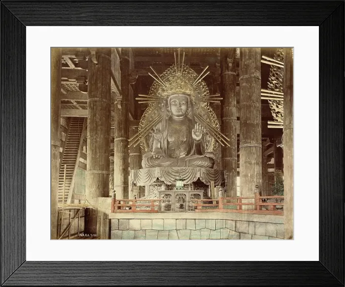 Framed Print : Daibutsu, 1865. Creator: Unknown