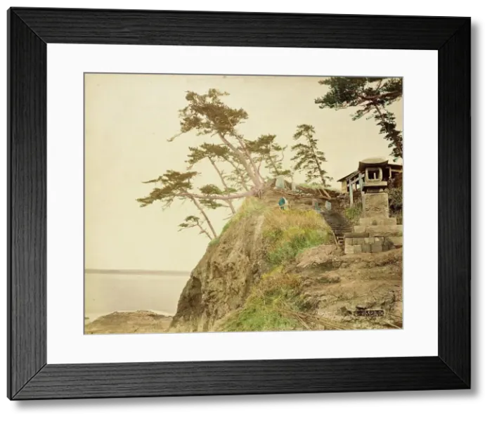 Framed Print : View of Yenoshima, 1865. Creator: Unknown Framed Print : View of Yenoshima, 1865. Creator: Unknown