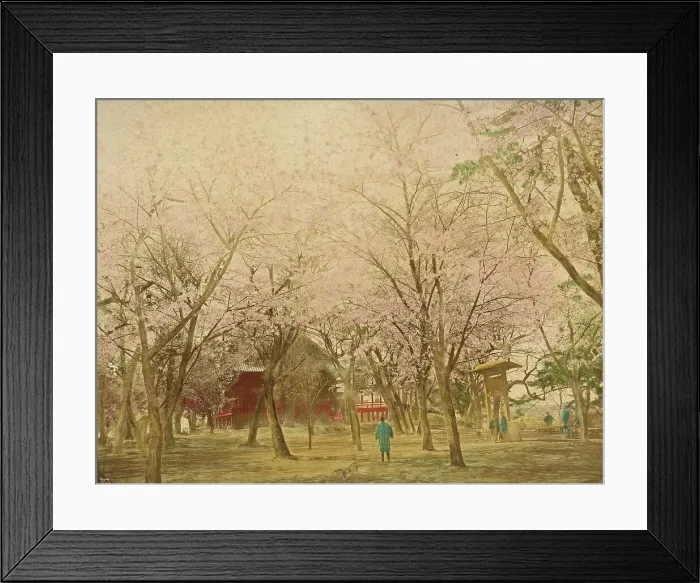 Framed Print : Public Garden Uyeno Tokio, 1865. Creator: Unknown Framed Print : Public Garden Uyeno Tokio, 1865. Creator: Unknown