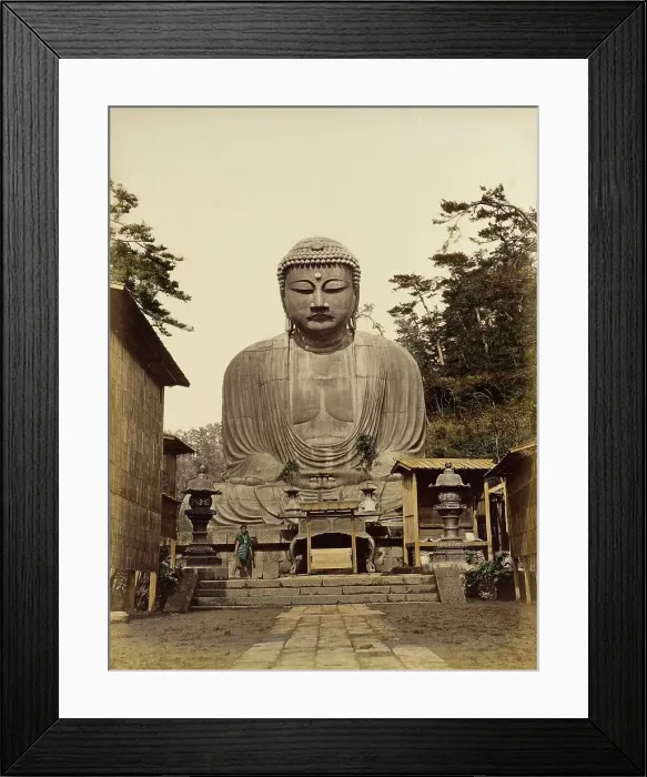Framed Print : Daibutsu, 1865. Creator: Unknown Framed Print : Daibutsu, 1865. Creator: Unknown