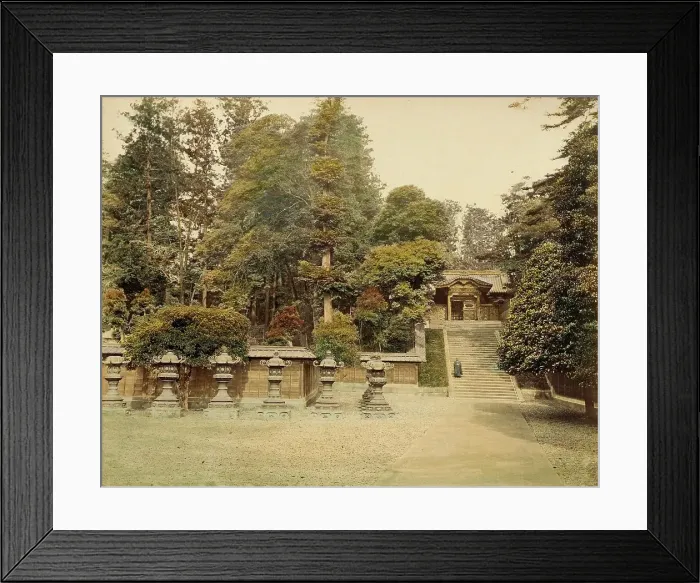 Framed Print : Shio Gun Temple, 1865. Creator: Unknown Framed Print : Shio Gun Temple, 1865. Creator: Unknown