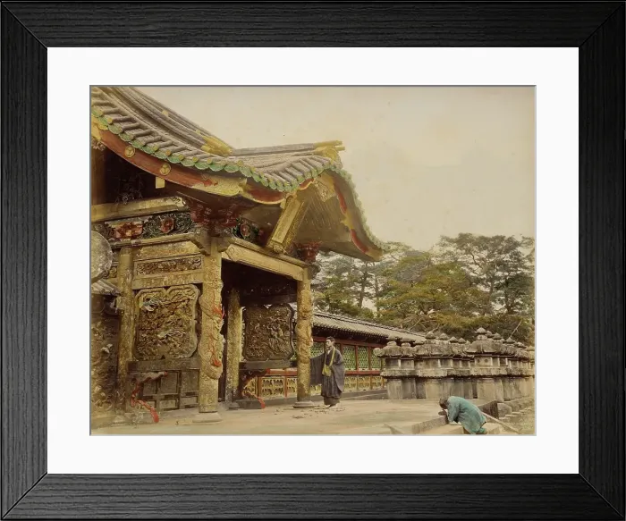 Framed Print : Shiba Temple, 1865. Creator: Unknown Framed Print : Shiba Temple, 1865. Creator: Unknown