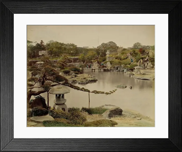 Framed Print : Prince Hotta Garden, 1865. Creator: Unknown Framed Print : Prince Hotta Garden, 1865. Creator: Unknown