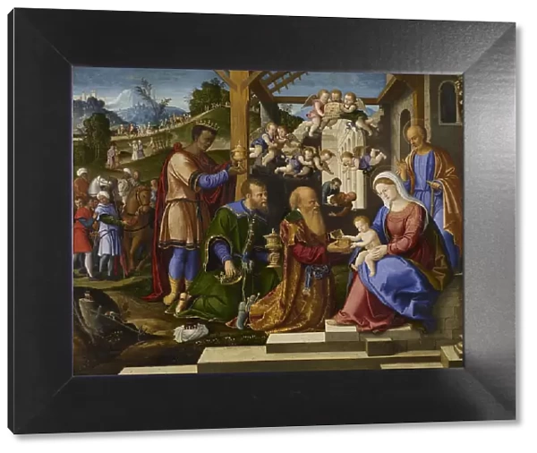 The Adoration of the Three Kings, c1525-1530. Creator: Girolamo da Santacroce