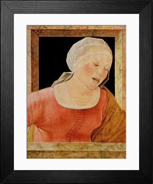 Framed Print : Head of a Mourning Woman, 15th century. Creator: Ercole de Roberti Framed Print : Head of a Mourning Woman, 15th century. Creator: Ercole de Roberti