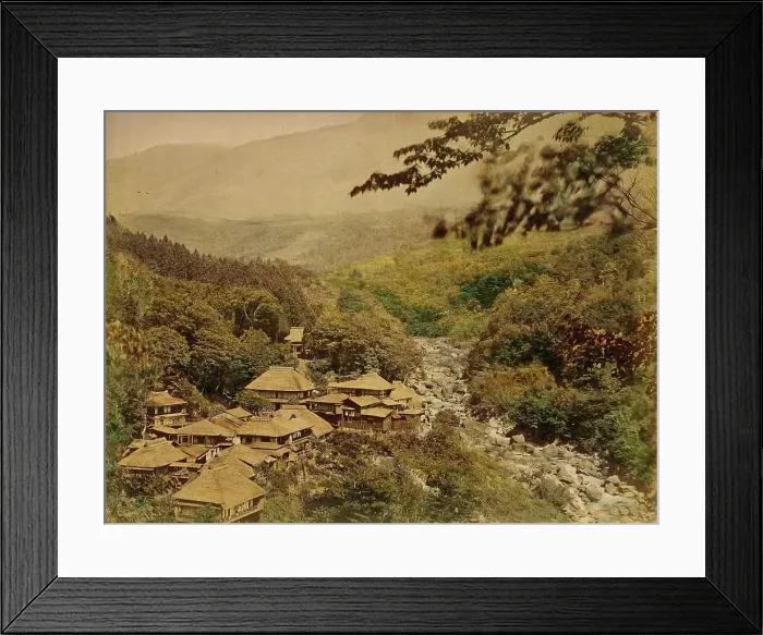 Framed Print : View of Kiga, 1865. Creator: Unknown Framed Print : View of Kiga, 1865. Creator: Unknown