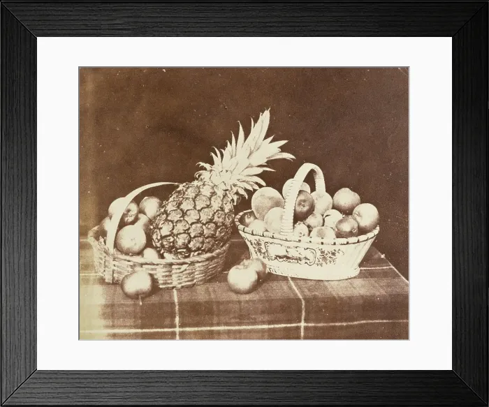 Framed Print : A Fruit Piece, Printed 1844-1846. Creator: William Henry Fox Talbot Framed Print : A Fruit Piece, Printed 1844-1846. Creator: William Henry Fox Talbot