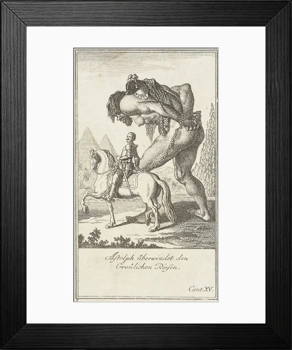 Framed Print : Plate 5 for Ariosto's Orlando Furioso, 1772. Creators: Daniel Nikolaus Chodowiecki, Daniel Berger Framed Print : Plate 5 for Ariosto's Orlando Furioso, 1772. Creators: Daniel Nikolaus Chodowiecki, Daniel Berger