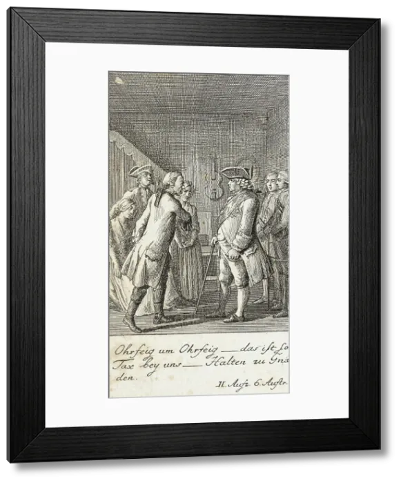 Framed Print : Plate 7 for Schiller's Intrigue and Love, 1785. Creator: Daniel Nikolaus Chodowiecki Framed Print : Plate 7 for Schiller's Intrigue and Love, 1785. Creator: Daniel Nikolaus Chodowiecki