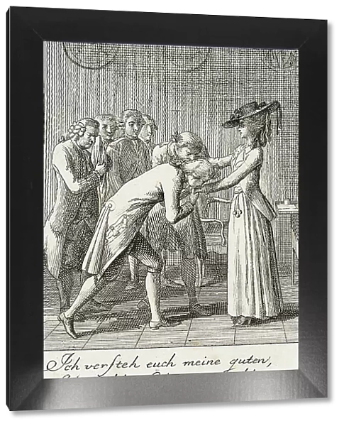 Plate 10 for Schiller's Intrigue and Love, 1785. Creator: Daniel Nikolaus Chodowiecki