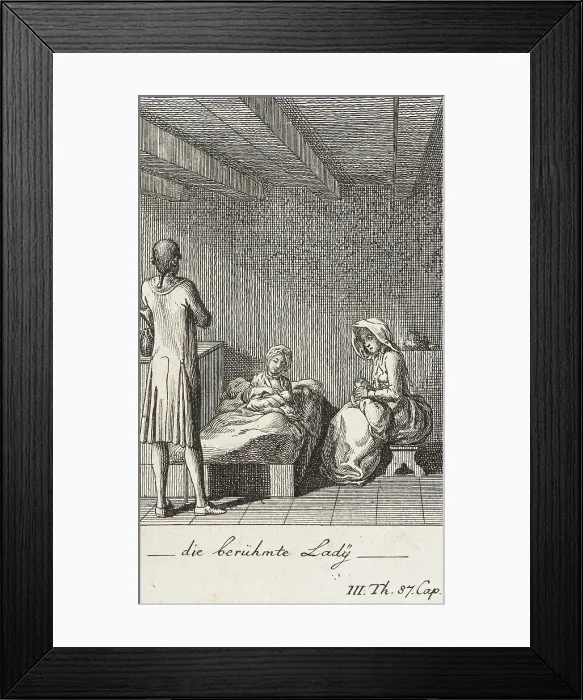 Framed Print : Plate 10 for Thomas Smollett's The Adventures of Peregrine Pickle, 1785. Creator: Daniel Nikolaus Chodowiecki Framed Print : Plate 10 for Thomas Smollett's The Adventures of Peregrine Pickle, 1785. Creator: Daniel Nikolaus Chodowiecki