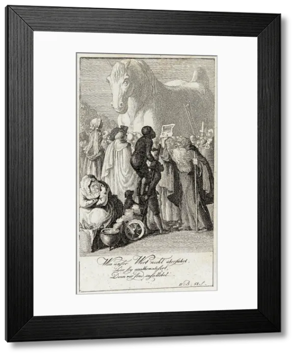 Framed Print : Blumauer's Aeneide, 1789. Creator: Daniel Nikolaus Chodowiecki Framed Print : Blumauer's Aeneide, 1789. Creator: Daniel Nikolaus Chodowiecki
