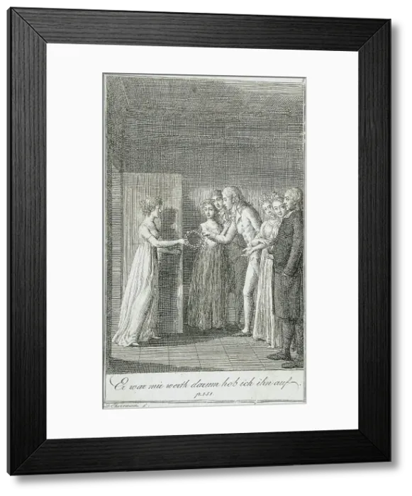 Framed Print : Illustration to Becker's Pocketbook für 1799. Creator: Daniel Nikolaus Chodowiecki Framed Print : Illustration to Becker's Pocketbook für 1799. Creator: Daniel Nikolaus Chodowiecki