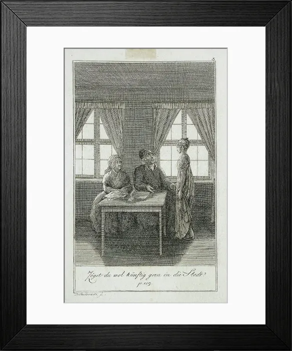 Framed Print : Illustration to Becker's Pocketbook für 1799. Creator: Daniel Nikolaus Chodowiecki Framed Print : Illustration to Becker's Pocketbook für 1799. Creator: Daniel Nikolaus Chodowiecki