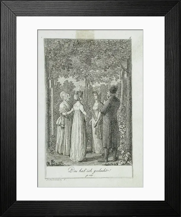 Framed Print : Illustration to Becker's Pocketbook für 1799. Creator: Daniel Nikolaus Chodowiecki