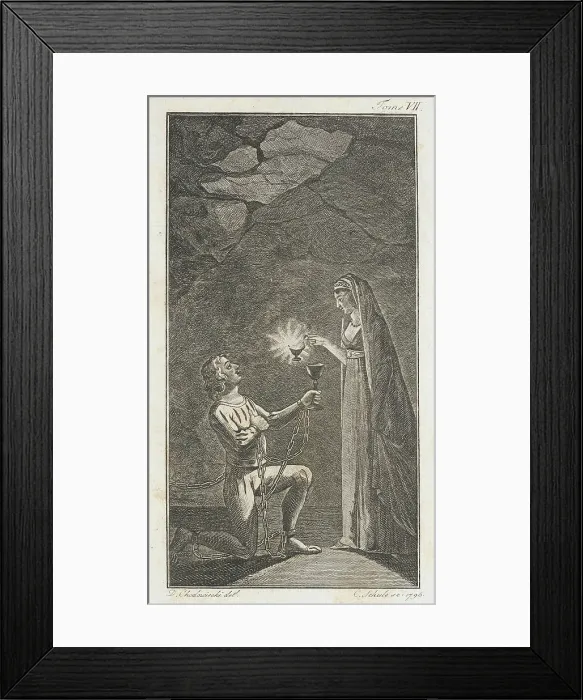 Framed Print : Illustration for the Works of J.P.C. Florian, 1796. Creator: Daniel Nikolaus Chodowiecki Framed Print : Illustration for the Works of J.P.C. Florian, 1796. Creator: Daniel Nikolaus Chodowiecki