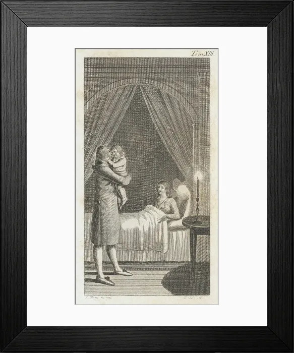 Framed Print : Illustration for the Works of J.P.C. Florian, 1796. Creator: Daniel Nikolaus Chodowiecki Framed Print : Illustration for the Works of J.P.C. Florian, 1796. Creator: Daniel Nikolaus Chodowiecki