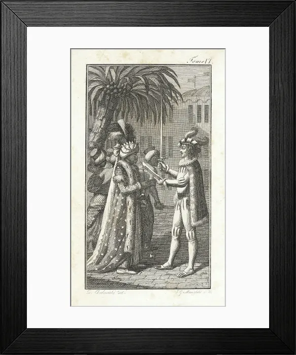 Framed Print : Illustration for the Works of J.P.C. Florian, 1796. Creator: Daniel Nikolaus Chodowiecki Framed Print : Illustration for the Works of J.P.C. Florian, 1796. Creator: Daniel Nikolaus Chodowiecki