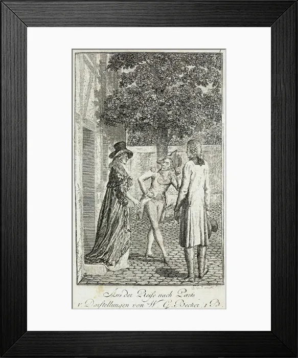 Framed Print : Illustration for Becker's Almanac for 1799, c1799. Creator: Daniel Nikolaus Chodowiecki Framed Print : Illustration for Becker's Almanac for 1799, c1799. Creator: Daniel Nikolaus Chodowiecki