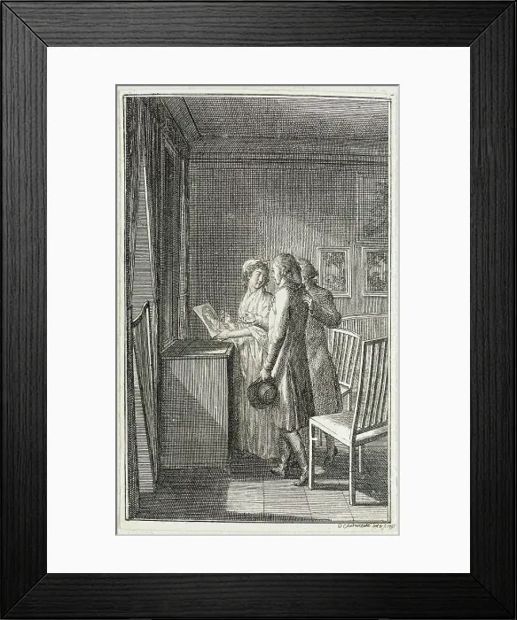 Framed Print : Illustration for Becker's Almanac for 1799, c1799. Creator: Daniel Nikolaus Chodowiecki Framed Print : Illustration for Becker's Almanac for 1799, c1799. Creator: Daniel Nikolaus Chodowiecki
