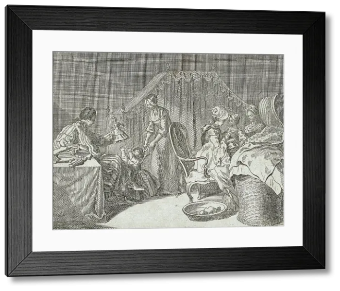 Framed Print : Illustration for Basedow's Elementary Work, 1770. Creator: Daniel Nikolaus Chodowiecki Framed Print : Illustration for Basedow's Elementary Work, 1770. Creator: Daniel Nikolaus Chodowiecki