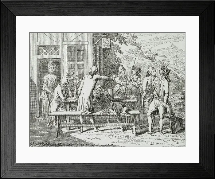 Framed Print : Illustration for Basedow's Elementary Work, 1770. Creator: Daniel Nikolaus Chodowiecki Framed Print : Illustration for Basedow's Elementary Work, 1770. Creator: Daniel Nikolaus Chodowiecki