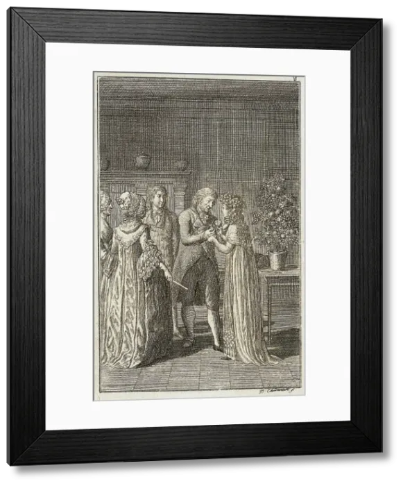 Framed Print : Illustration for Becker's Almanac for 1800, c1800. Creator: Daniel Nikolaus Chodowiecki Framed Print : Illustration for Becker's Almanac for 1800, c1800. Creator: Daniel Nikolaus Chodowiecki