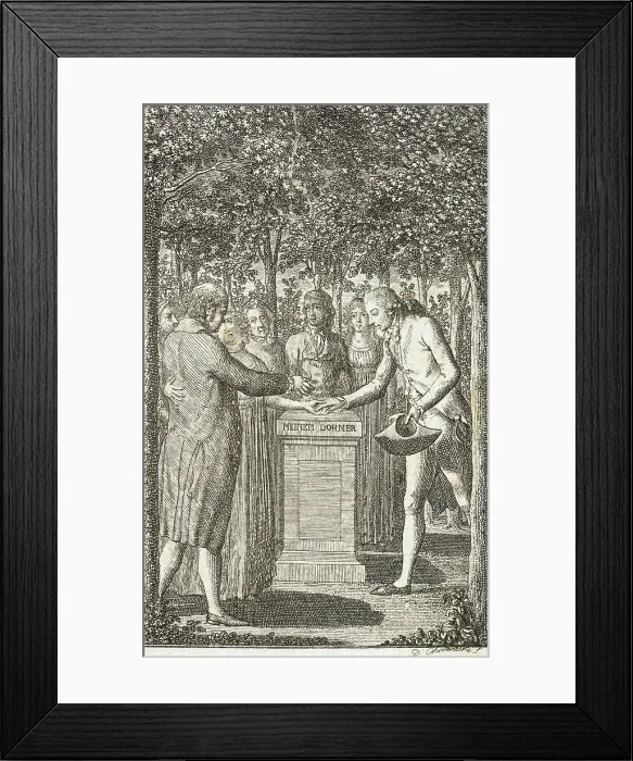 Framed Print : Illustration for Becker's Almanac for 1800, 1800. Creator: Daniel Nikolaus Chodowiecki Framed Print : Illustration for Becker's Almanac for 1800, 1800. Creator: Daniel Nikolaus Chodowiecki