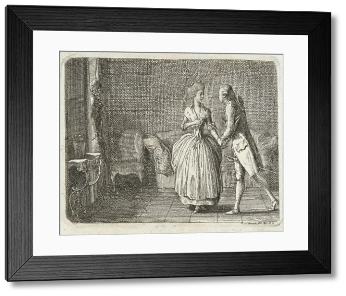 Framed Print : Title Vignette for Meissner's Sketches, 1783. Creator: Daniel Nikolaus Chodowiecki Framed Print : Title Vignette for Meissner's Sketches, 1783. Creator: Daniel Nikolaus Chodowiecki