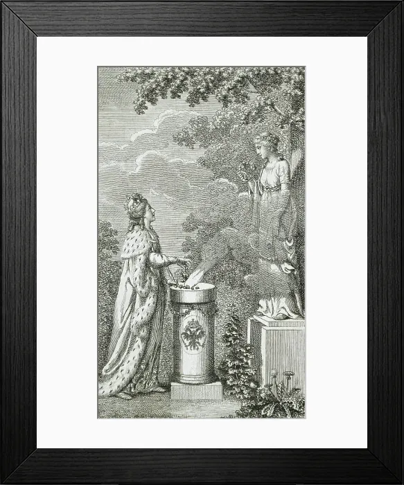 Framed Print : Title Page for Hoffman's German Flowers, 1790. Creator: Daniel Nikolaus Chodowiecki Framed Print : Title Page for Hoffman's German Flowers, 1790. Creator: Daniel Nikolaus Chodowiecki
