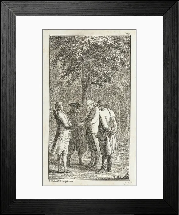 Framed Print : Title page to Eberhard's Amyntor, a Story in Correspondence, 1782. Creator: Daniel Nikolaus Chodowiecki Framed Print : Title page to Eberhard's Amyntor, a Story in Correspondence, 1782. Creator: Daniel Nikolaus Chodowiecki
