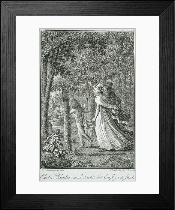 Framed Print : Illustration for Becker's Almanac for 1798, c1798. Creator: Daniel Nikolaus Chodowiecki Framed Print : Illustration for Becker's Almanac for 1798, c1798. Creator: Daniel Nikolaus Chodowiecki