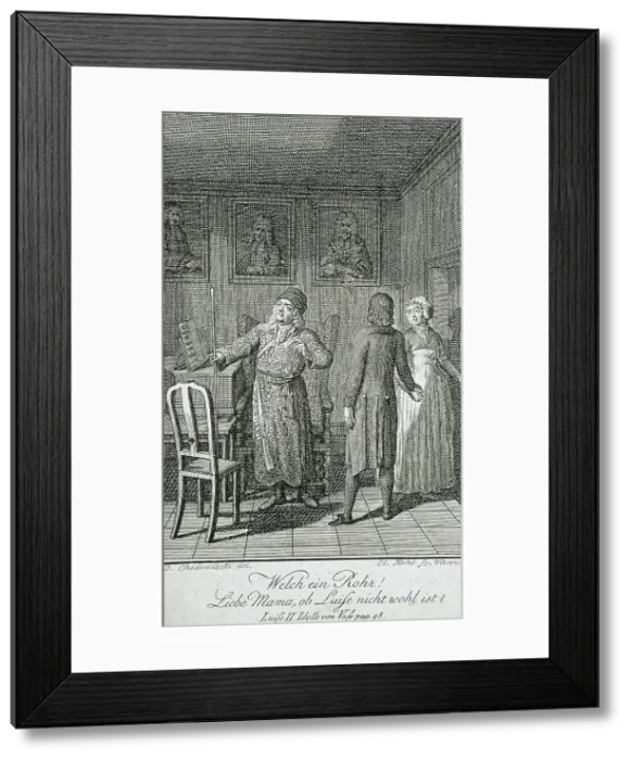Framed Print : Illustration for Becker's Almanac for 1798, c1798. Creator: Daniel Nikolaus Chodowiecki Framed Print : Illustration for Becker's Almanac for 1798, c1798. Creator: Daniel Nikolaus Chodowiecki