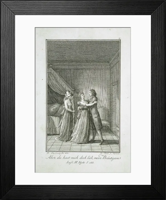 Framed Print : Illustration for Becker's Almanac for 1798, c1798. Creator: Daniel Nikolaus Chodowiecki Framed Print : Illustration for Becker's Almanac for 1798, c1798. Creator: Daniel Nikolaus Chodowiecki