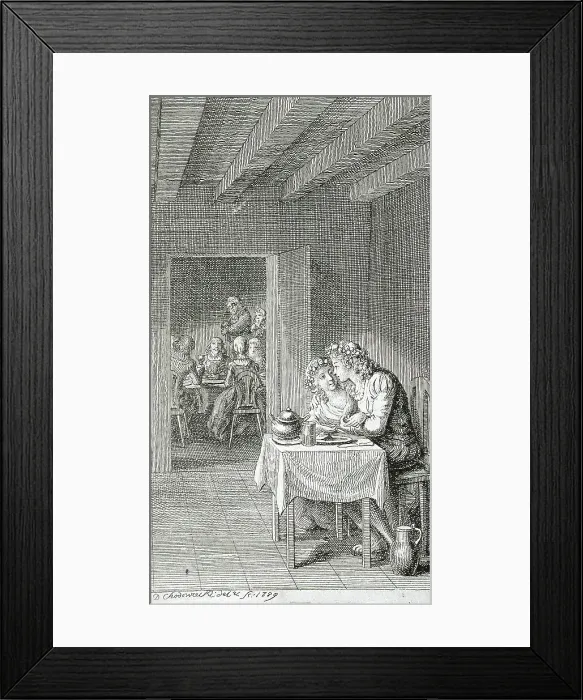 Framed Print : Illustration for Prussian History of the State of Brandenburg, first part, 1789. Creator: Daniel Nikolaus Chodowiecki Framed Print : Illustration for Prussian History of the State of Brandenburg, first part, 1789. Creator: Daniel Nikolaus Chodowiecki